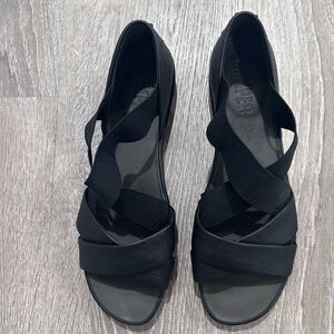 New Camper Black Women Leather Sandals Size 11US/41EU